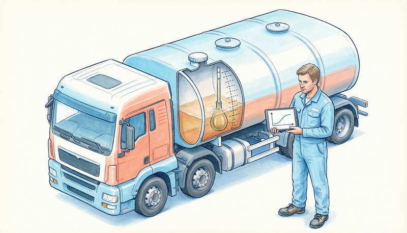 Калибровка датчика уровня топлива на баке грузовика